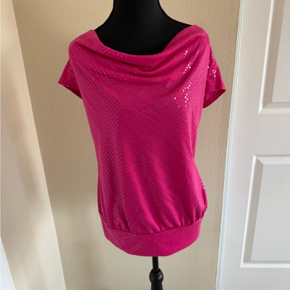 Express Pink Sequin Top